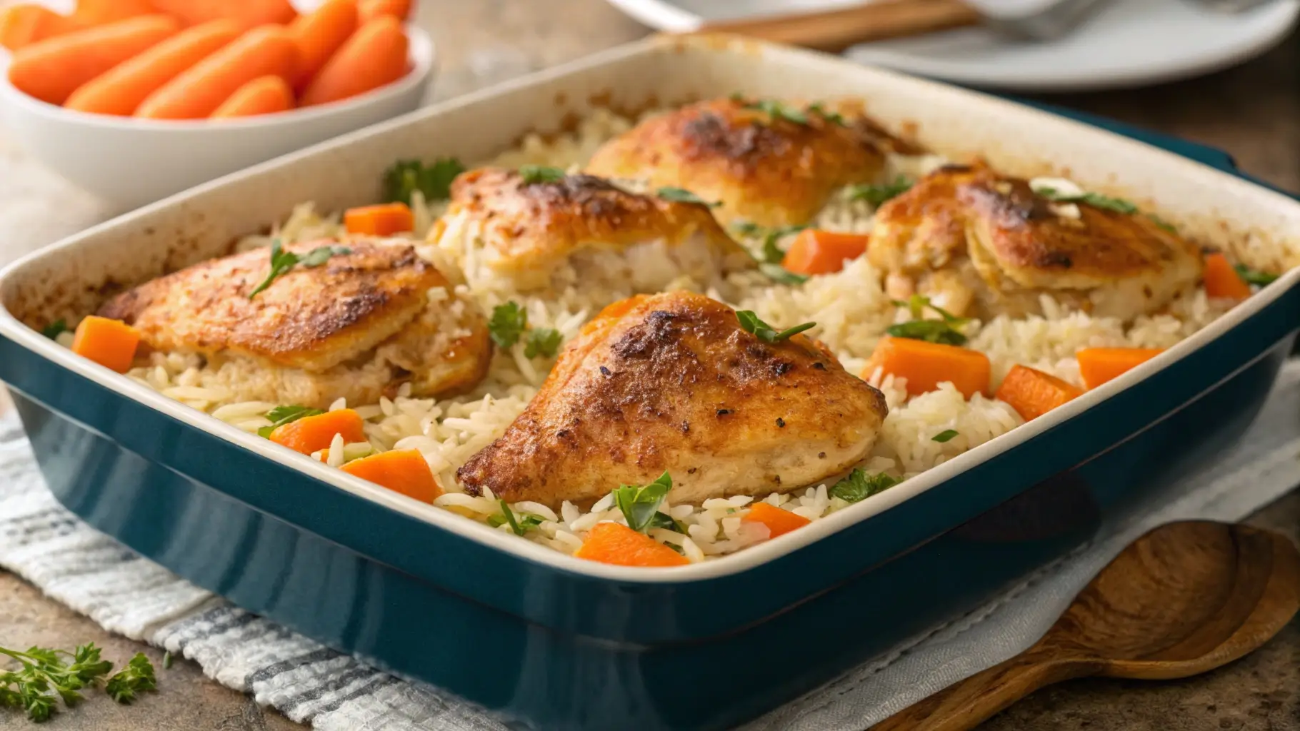 Chicken-Carrot-Rice-Casserole