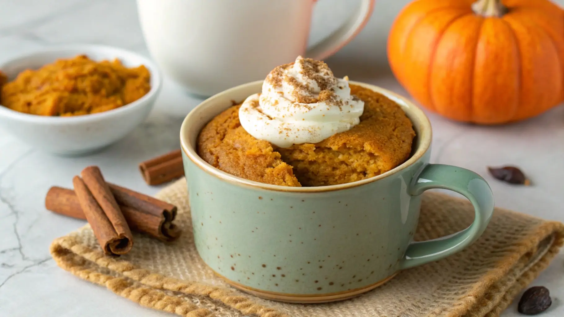 Pumpkin-Mug-Cake-No-Flour