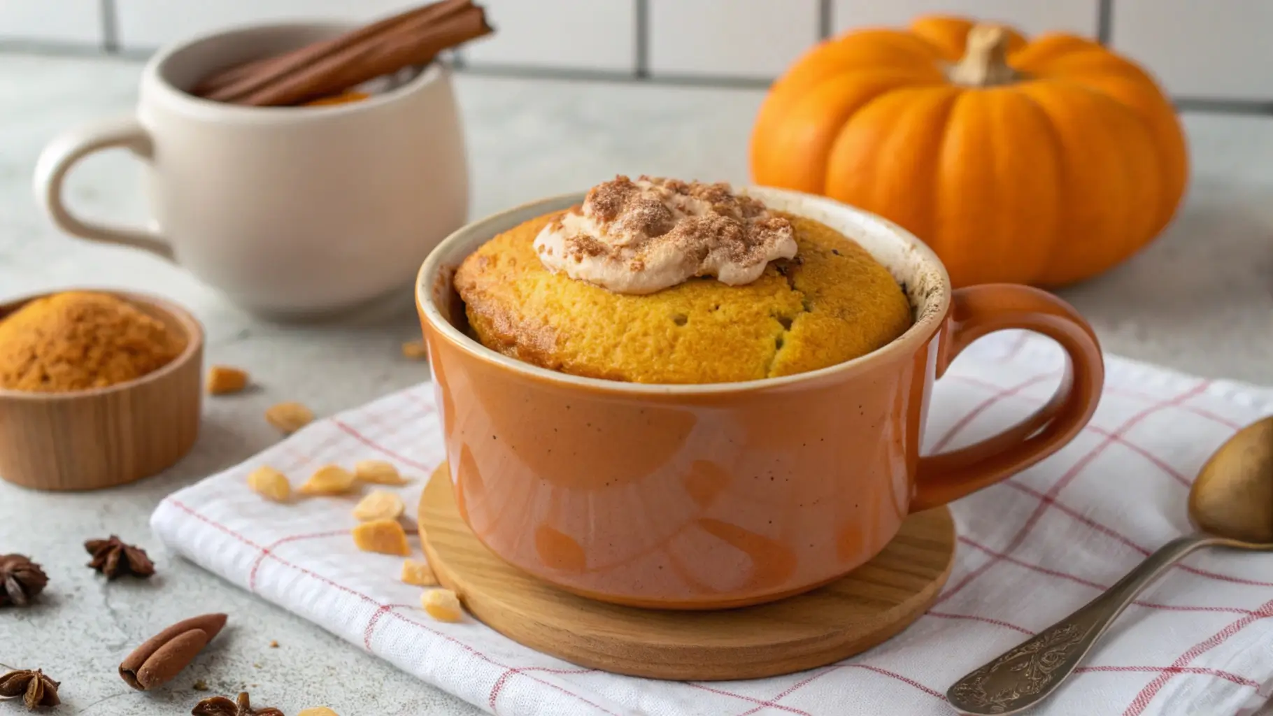 Pumpkin-Mug-Cake-No-Milk